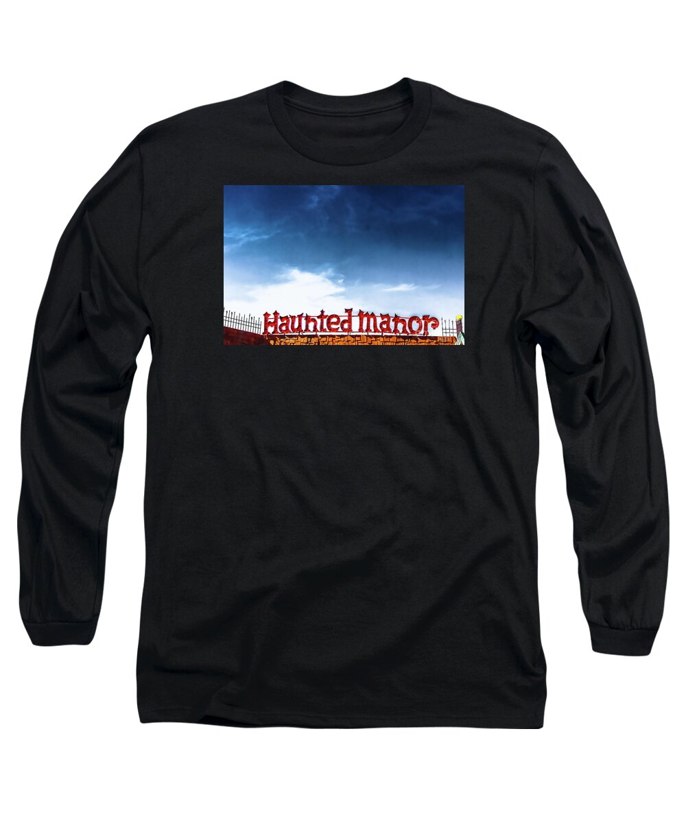 Halloween Long Sleeve T-Shirt featuring the photograph Haunted Manor by Colleen Kammerer