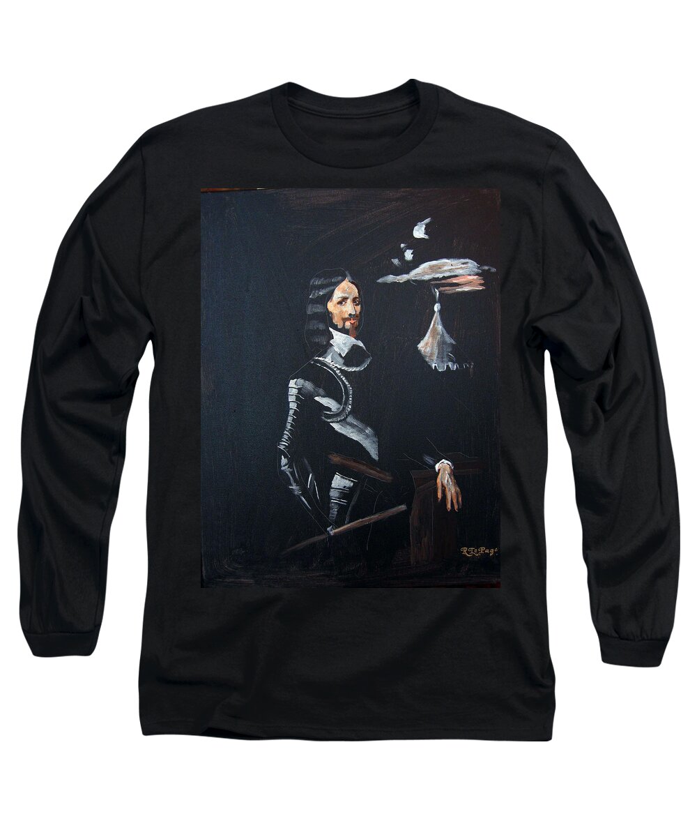 Armour Long Sleeve T-Shirt featuring the painting Henry Ireton 2 by Richard Le Page