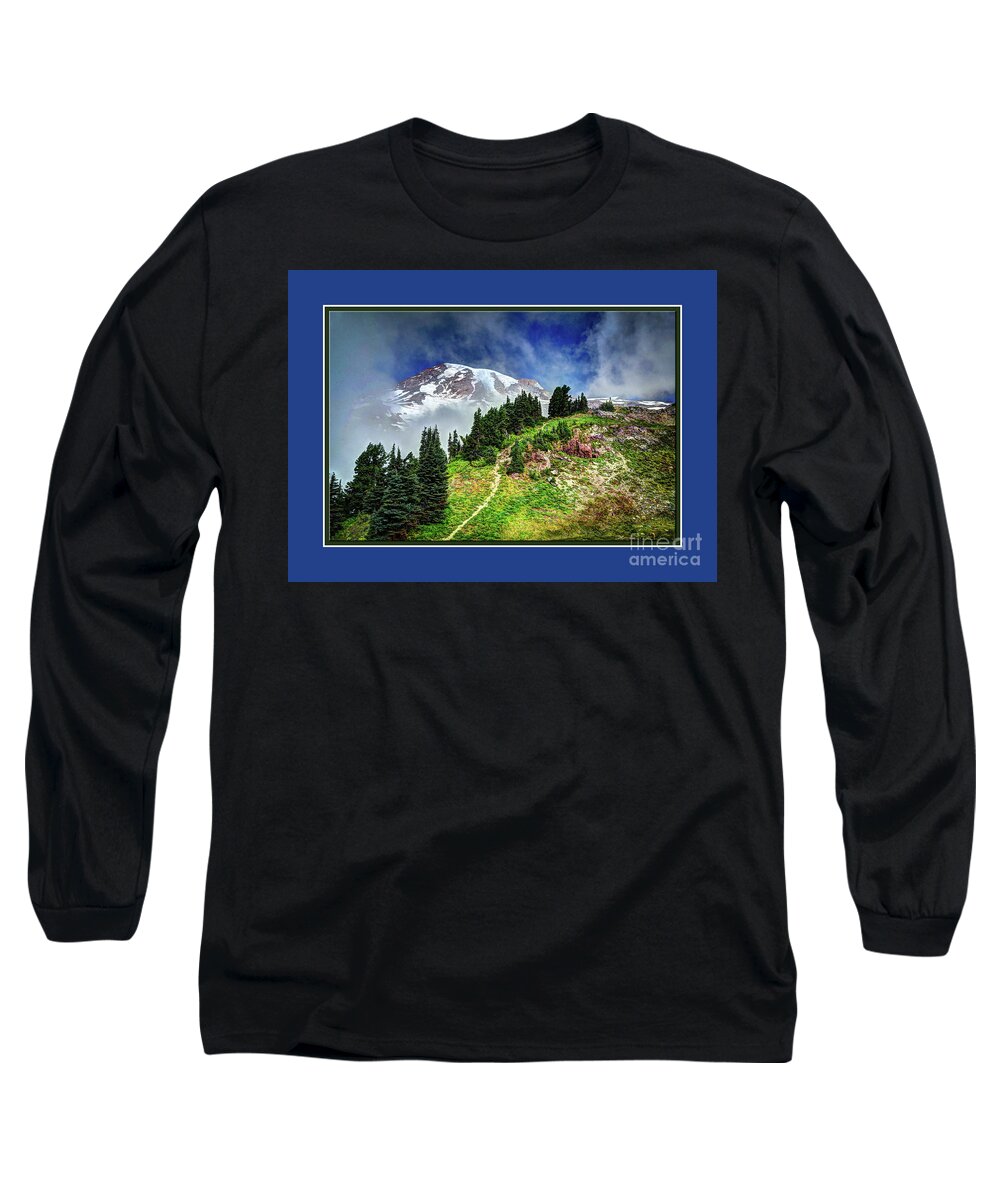 Wild Long Sleeve T-Shirt featuring the photograph Hiking Rainier by Deborah Klubertanz