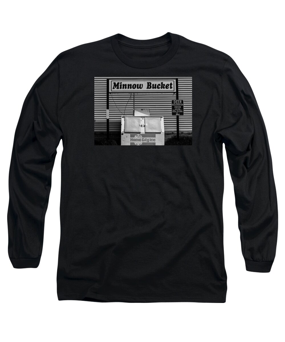 Abstract Long Sleeve T-Shirt featuring the photograph Hometown Ice by Michael Nowotny