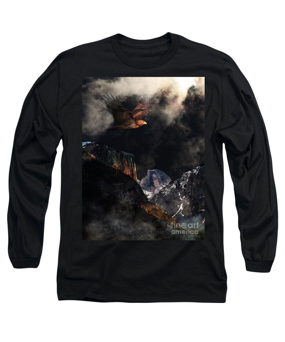 Wingsdomain Long Sleeve T-Shirt featuring the photograph Homeward Bound v2 by Wingsdomain Art and Photography