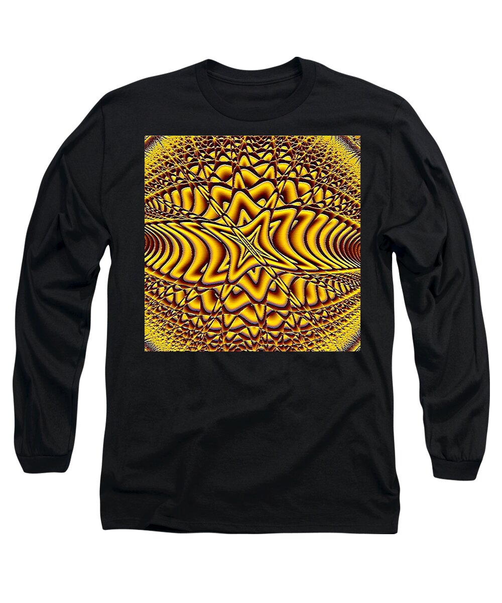 Fractals Long Sleeve T-Shirt featuring the digital art Honeycomb by Dragica Micki Fortuna