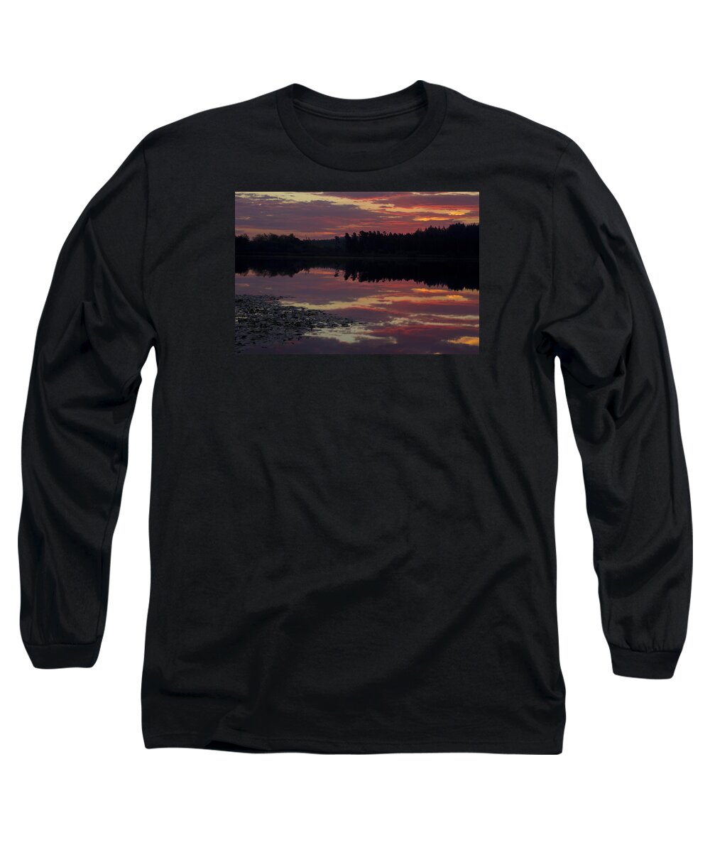 Sunrise Long Sleeve T-Shirt featuring the photograph Hummel Lake Sunrise by Matt McDonald