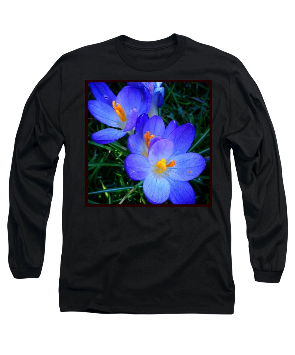 Enjoy Long Sleeve T-Shirt featuring the photograph I See Signs Of Spring!! #yyj #flowers by Victoria Clark