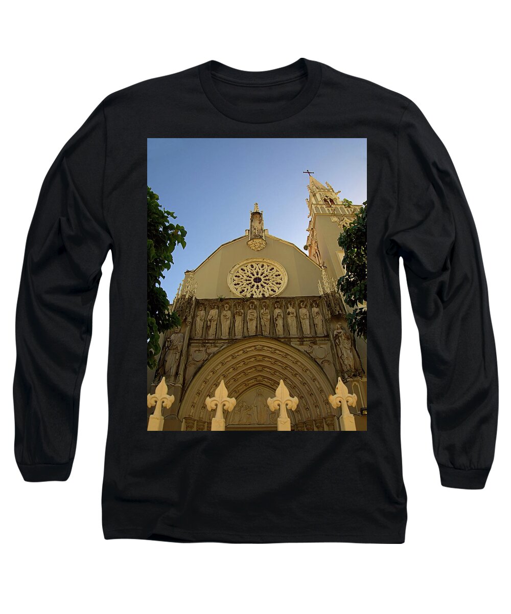 Catholic Church Long Sleeve T-Shirt featuring the photograph Iglesia San Jorge by Newwwman