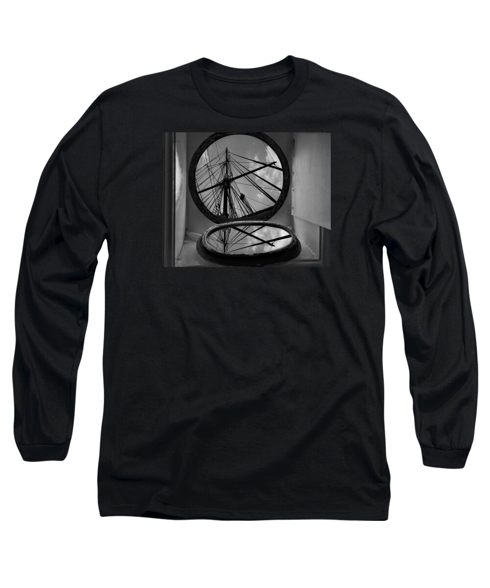 Ort Long Sleeve T-Shirt featuring the photograph In Port by Mitch Spence