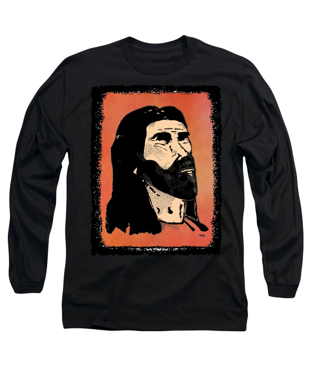 The Master Long Sleeve T-Shirt featuring the digital art Inspirational - The Master by Glenn McCarthy Art and Photography