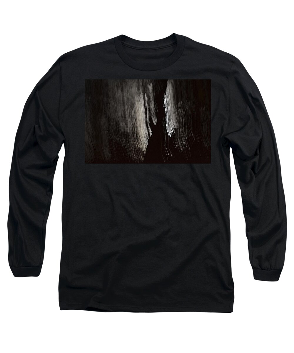 Abstract Photos Long Sleeve T-Shirt featuring the photograph Into The Dark by Nadalyn Larsen