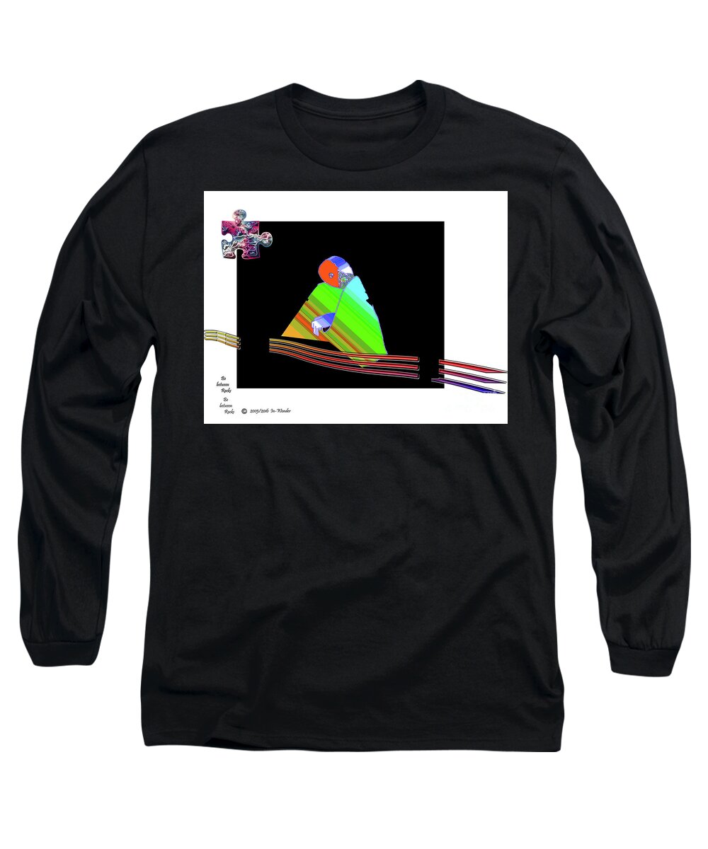 Rock Long Sleeve T-Shirt featuring the digital art inw_20a6501 Be between Rocks by Kateri Starczewski