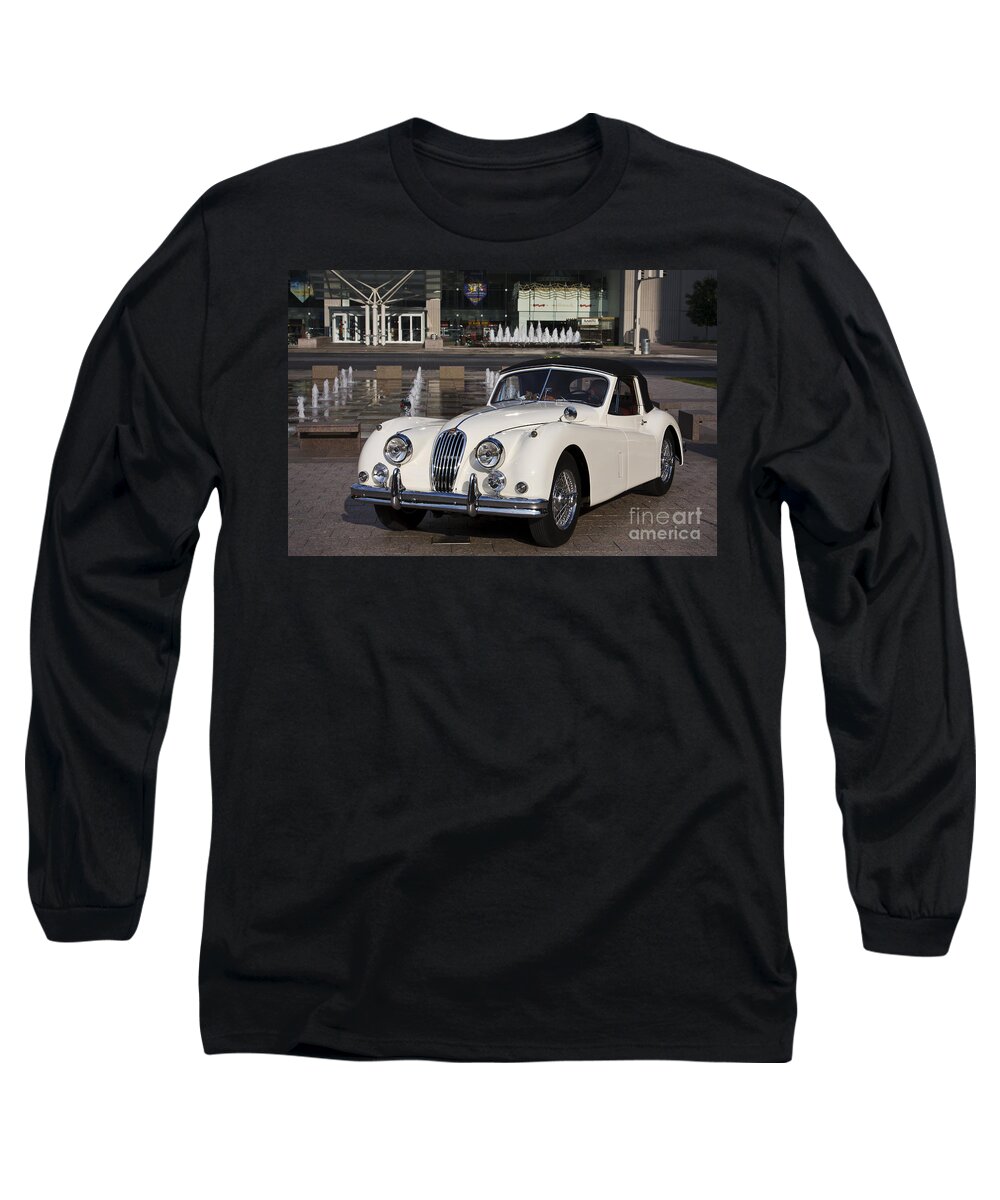 Jaguar Long Sleeve T-Shirt featuring the photograph Jaguar XK 140 by Dennis Hedberg