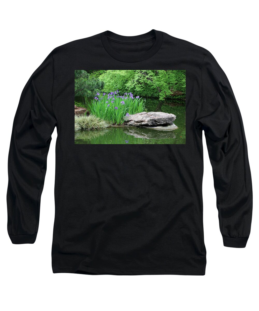 Japanese Gardens Long Sleeve T-Shirt featuring the photograph Japanese Gardens - Spring 02 by Pamela Critchlow