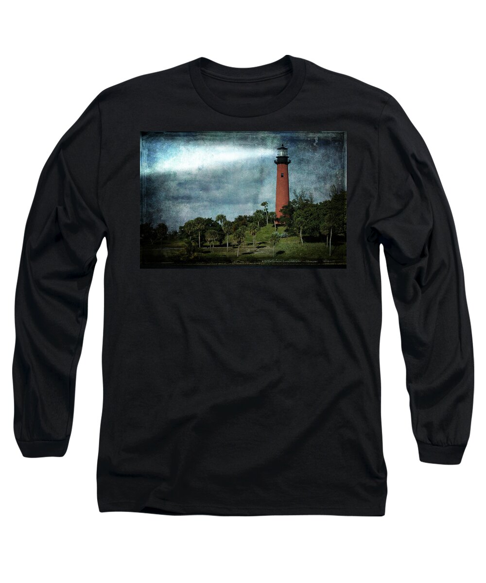 Lighthouse Long Sleeve T-Shirt featuring the photograph Jupiter Lighthouse-2a by Rudy Umans