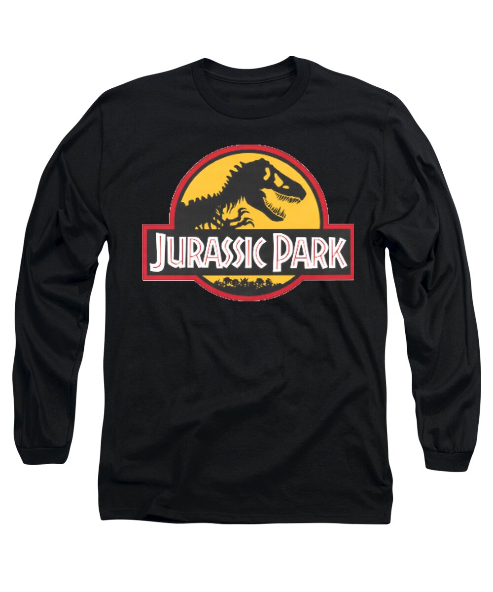 Parks Long Sleeve T-Shirt featuring the painting Jurassic Park T-shirt #1 by Herb Strobino