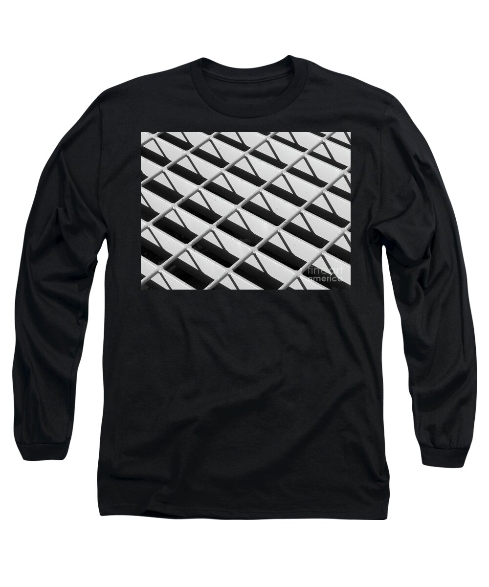 Digital Black And White Photo Long Sleeve T-Shirt featuring the photograph Just Another Grate by Tim Richards