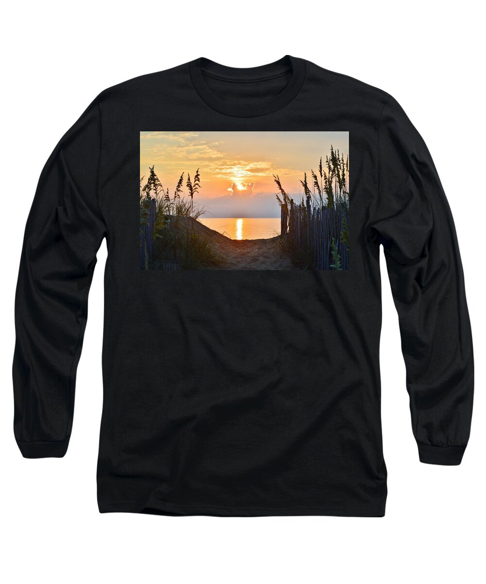 Obx Sunrise Long Sleeve T-Shirt featuring the photograph Kitty Hawk 7/28/16 by Barbara Ann Bell