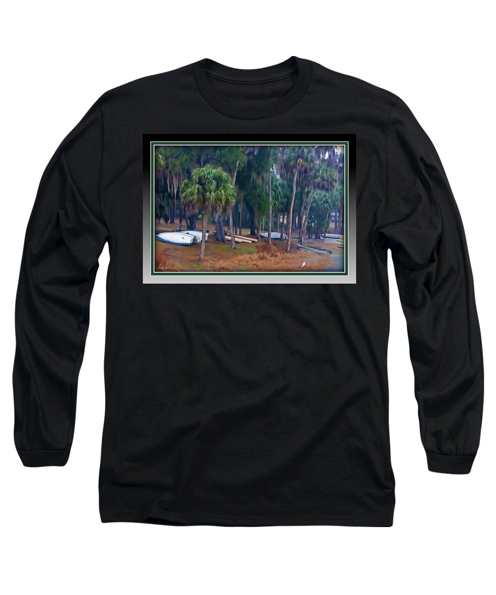 Lake Long Sleeve T-Shirt featuring the photograph Lake Wauburg Rain by Farol Tomson