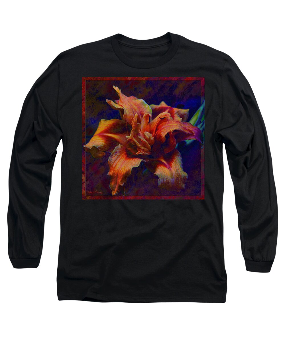 Lily Long Sleeve T-Shirt featuring the digital art Lily by Barbara Berney