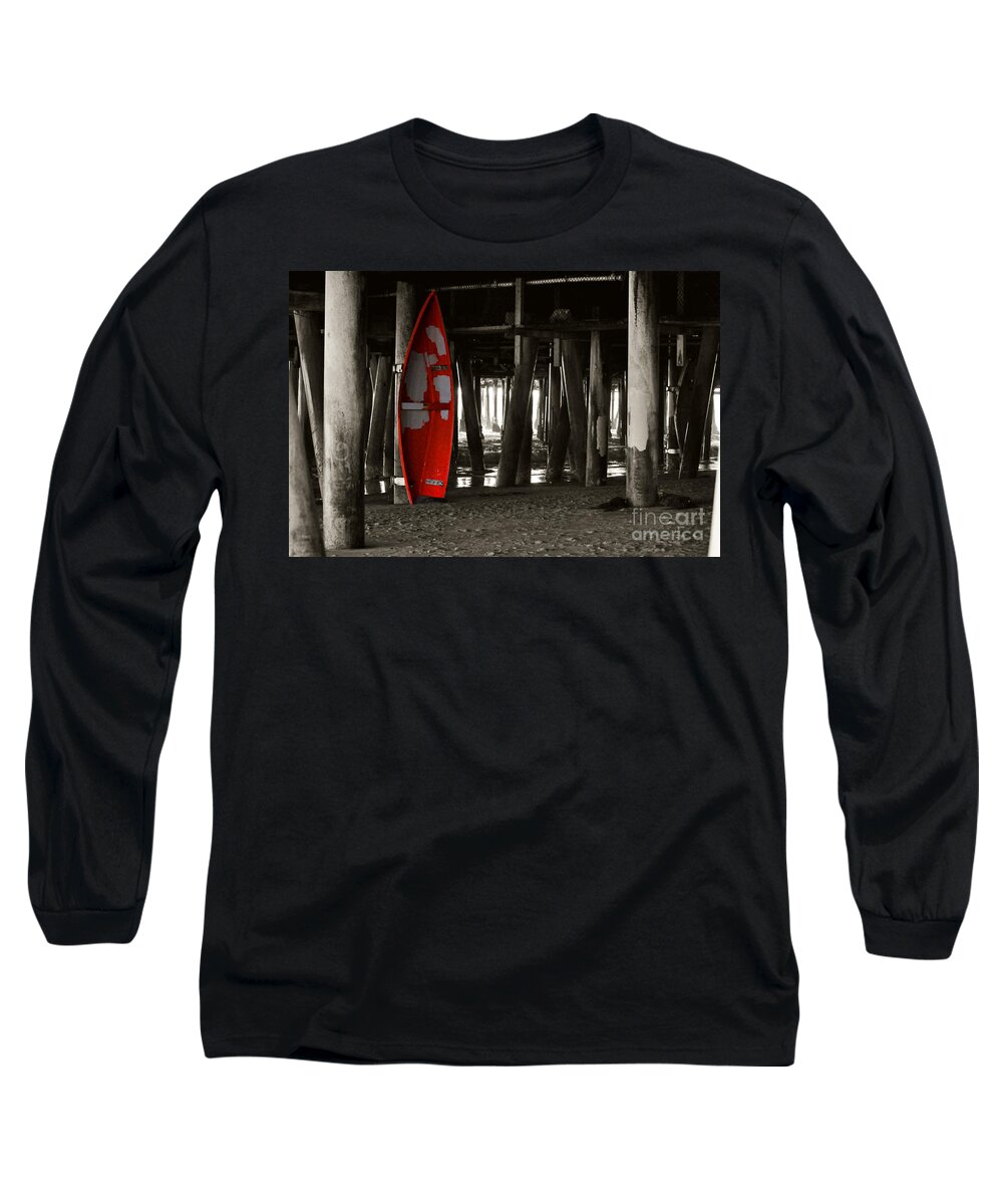 Clay Long Sleeve T-Shirt featuring the photograph Little Red Boat III by Clayton Bruster