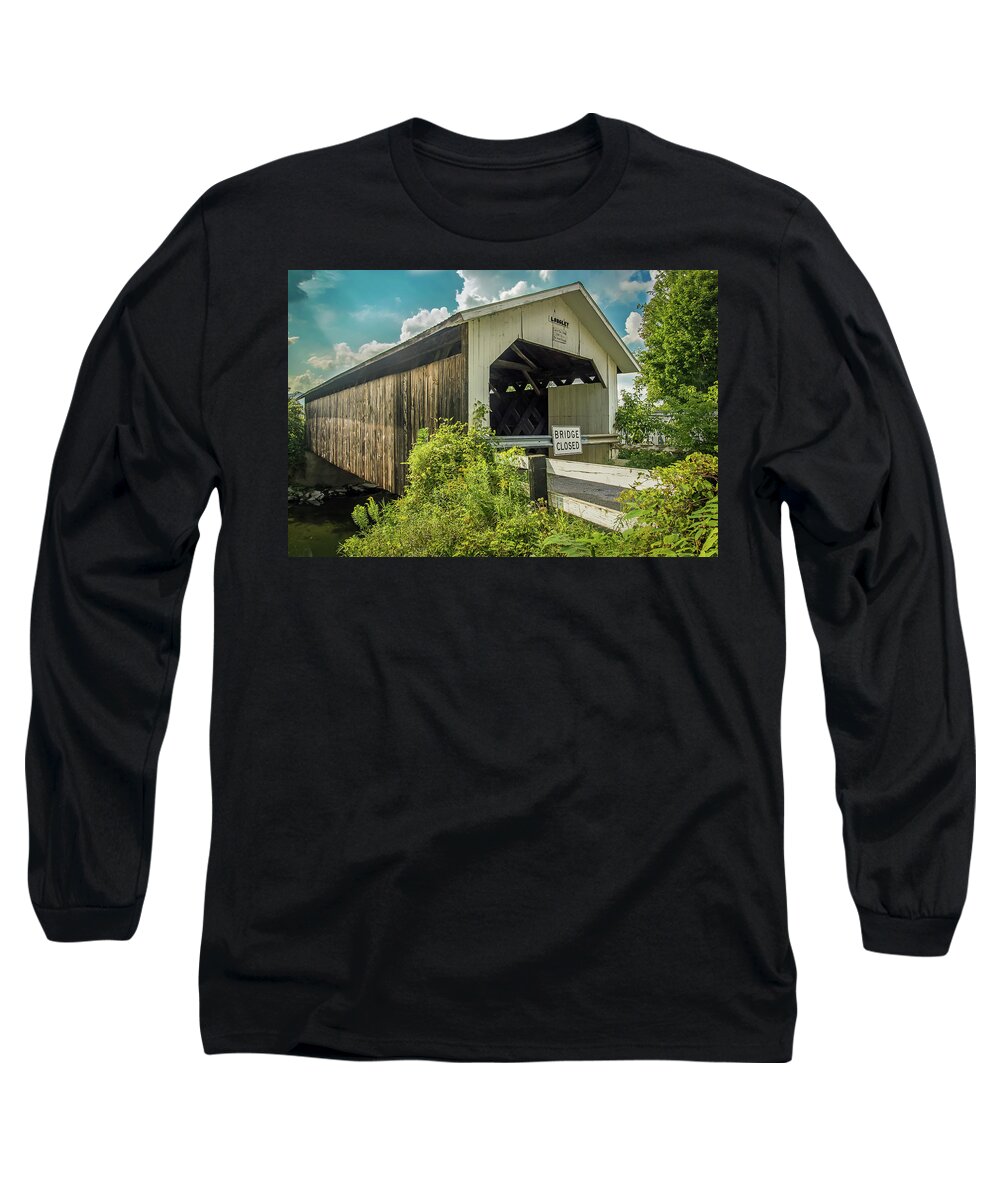 Longley Bridge Long Sleeve T-Shirt featuring the photograph Longley Bridge by Robert Mitchell