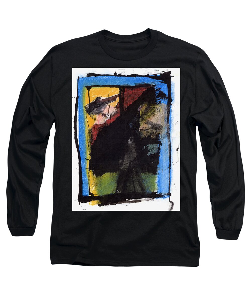 Painting Long Sleeve T-Shirt featuring the pastel Looking From The Night Into The Day by JC Armbruster
