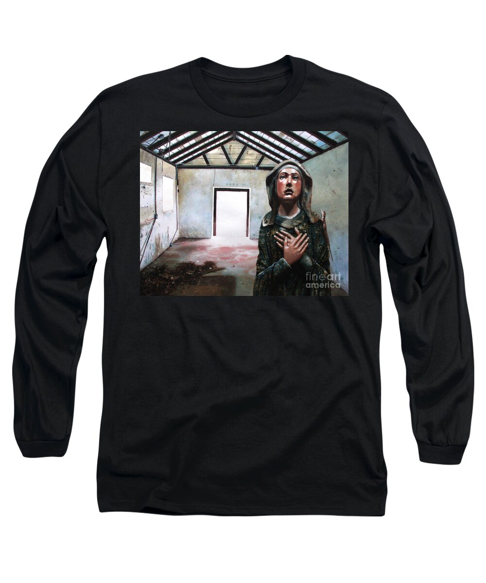 Icon Long Sleeve T-Shirt featuring the painting Losing My Religion by Denny Bond