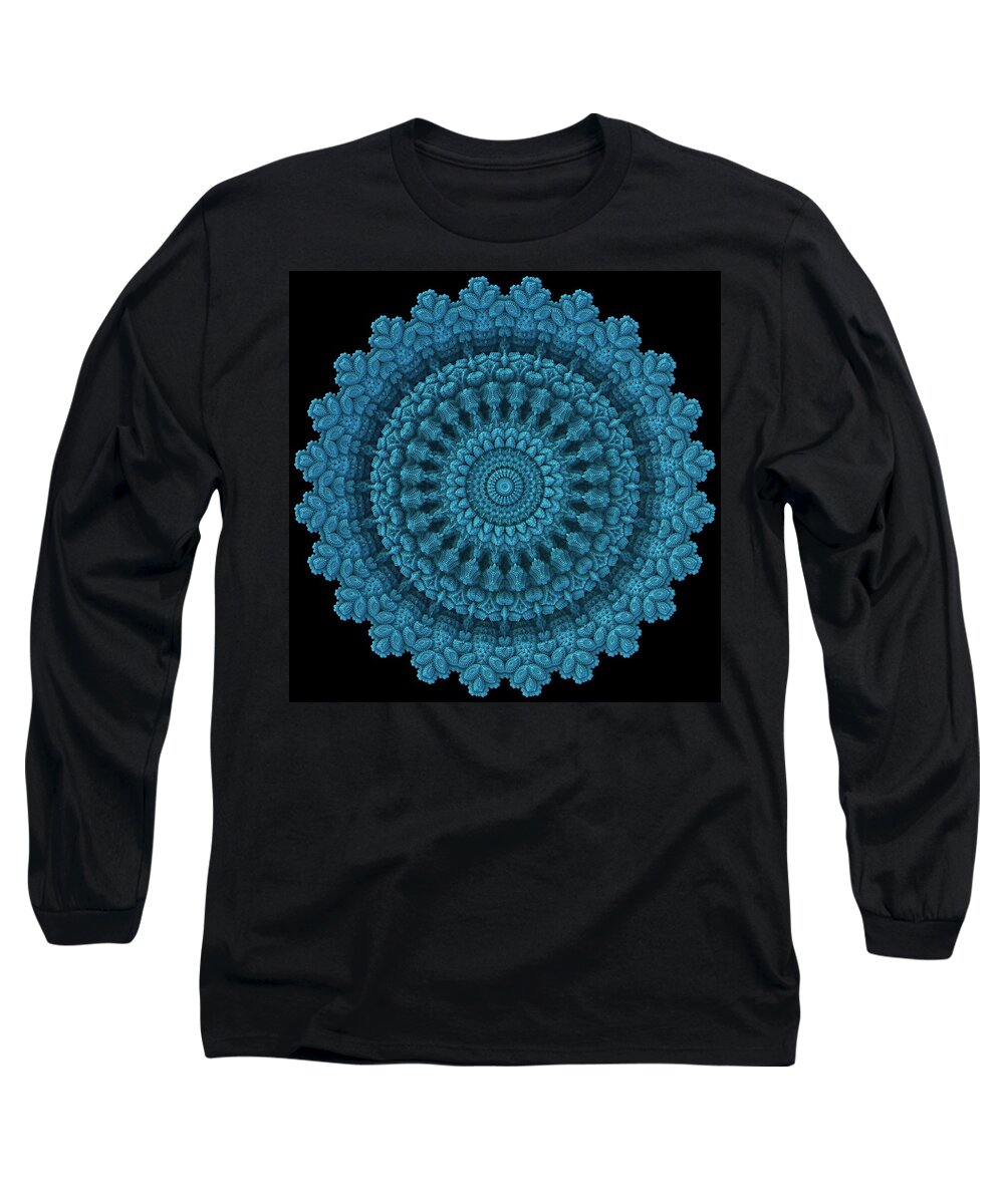 Mandala Long Sleeve T-Shirt featuring the digital art Mandala for the Masses by Lyle Hatch