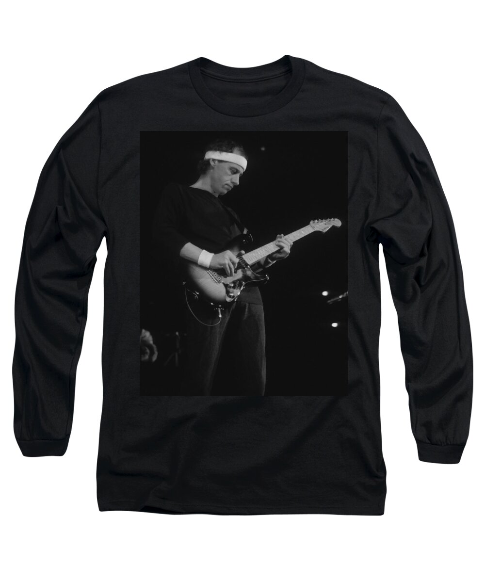 Mark Knopfler Long Sleeve T-Shirt featuring the photograph Mark Knopfler by David Plastik