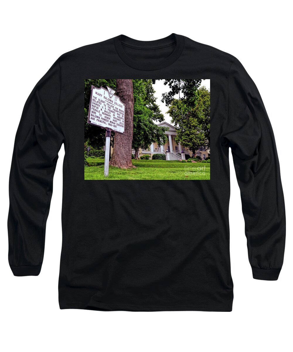 Mary Baldwin College Long Sleeve T-Shirt featuring the photograph Mary Baldwin College - Staunton Virginia by Kerri Farley