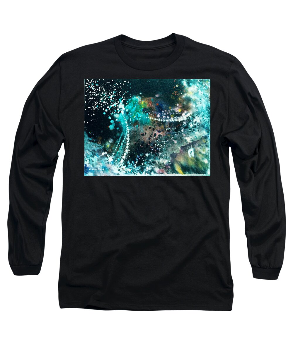 Spiritual Long Sleeve T-Shirt featuring the painting Memories of Cydonia by Lee Pantas