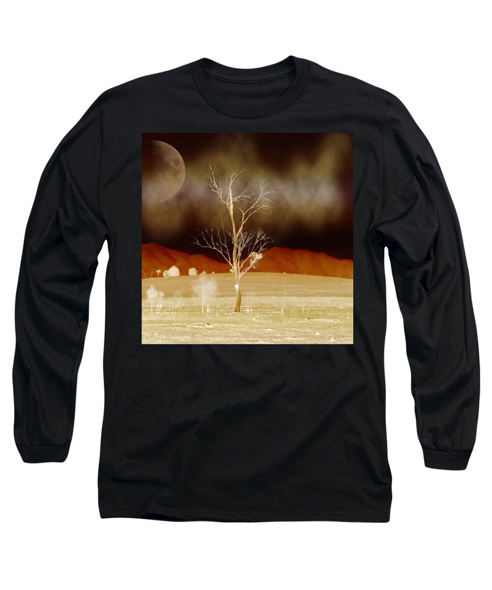 Landscapes Long Sleeve T-Shirt featuring the photograph Midnight Vogue by Holly Kempe