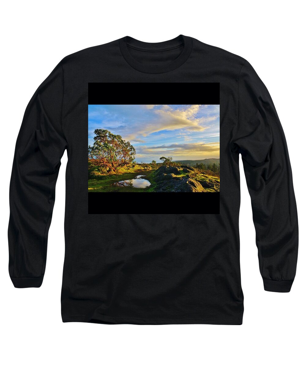 Beautiful Long Sleeve T-Shirt featuring the photograph Mill Hill Again!! #hike #yyj #westcoast by Victoria Clark