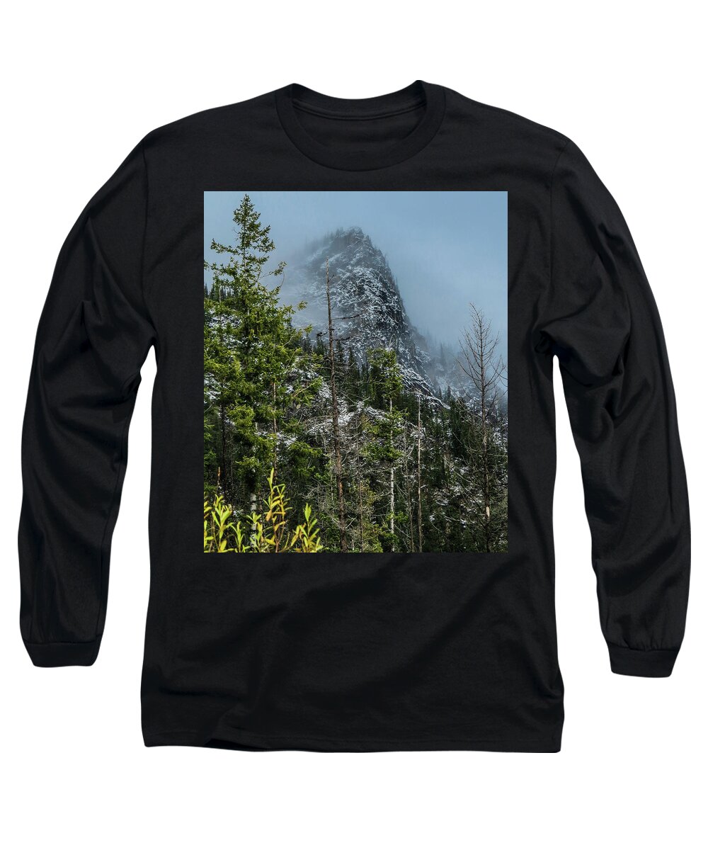Landscape Long Sleeve T-Shirt featuring the photograph Misty Pinnacle by Jason Brooks