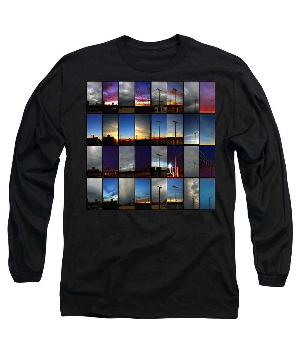 Gridseries Long Sleeve T-Shirt featuring the photograph Morning and Evening Retrospective by Nick Heap