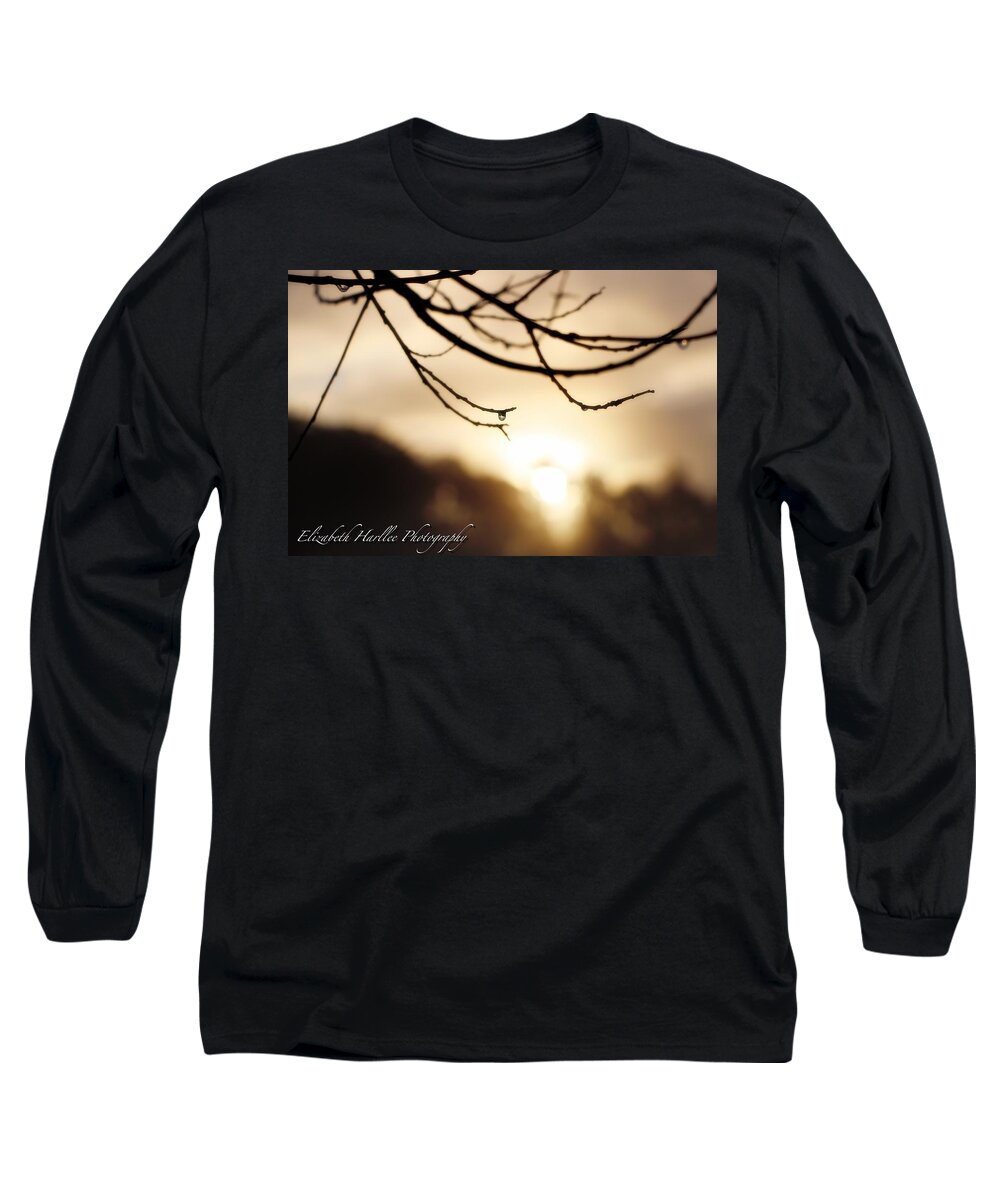 Morning Long Sleeve T-Shirt featuring the photograph Morning Rain by Elizabeth Harllee