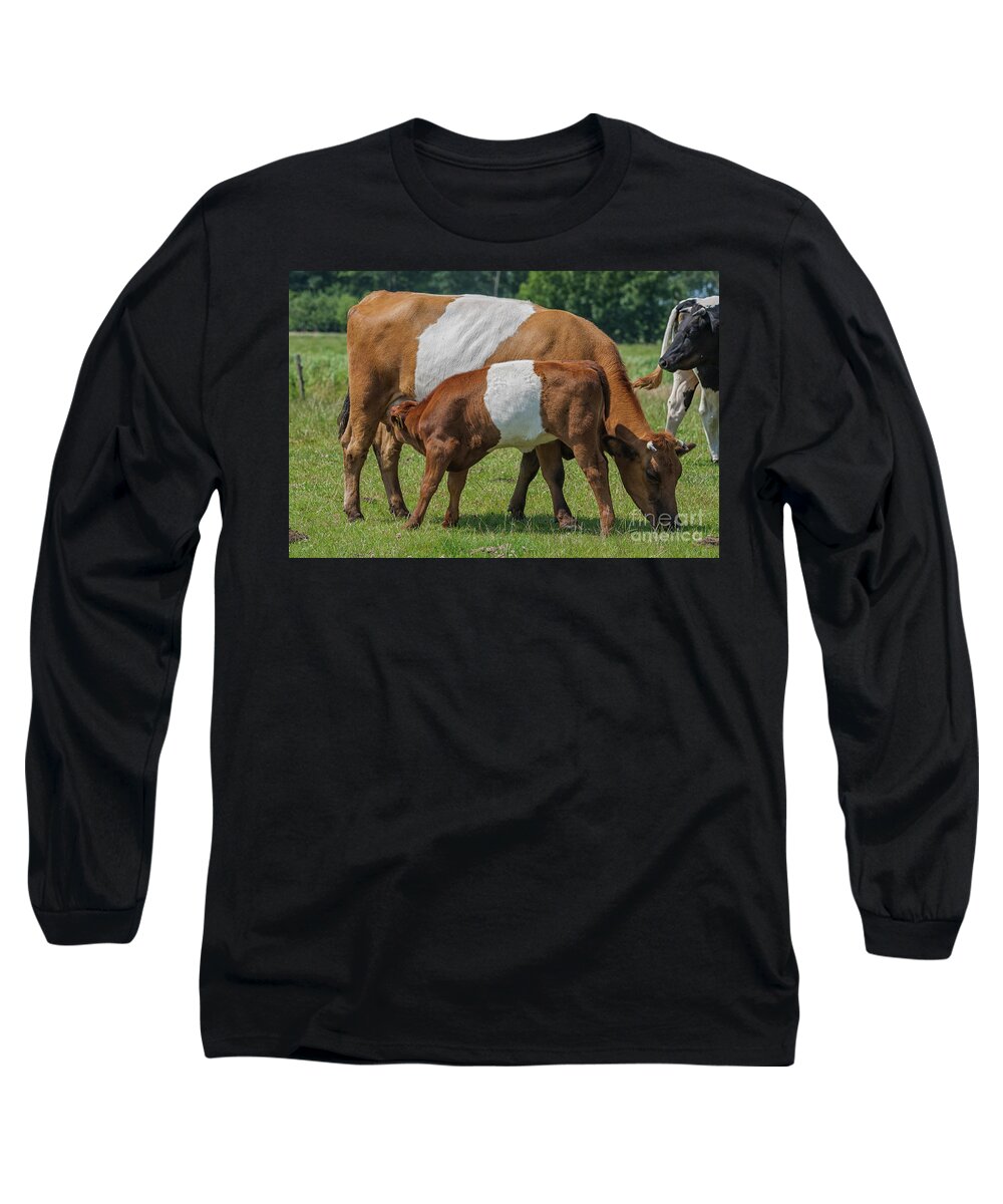 Agriculture Long Sleeve T-Shirt featuring the photograph Mother and child by Patricia Hofmeester