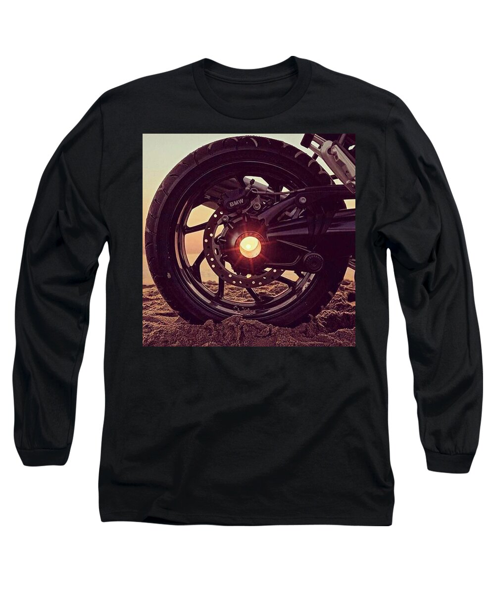 Instabike Long Sleeve T-Shirt featuring the photograph Motorcycle Bike by Andy Bucaille