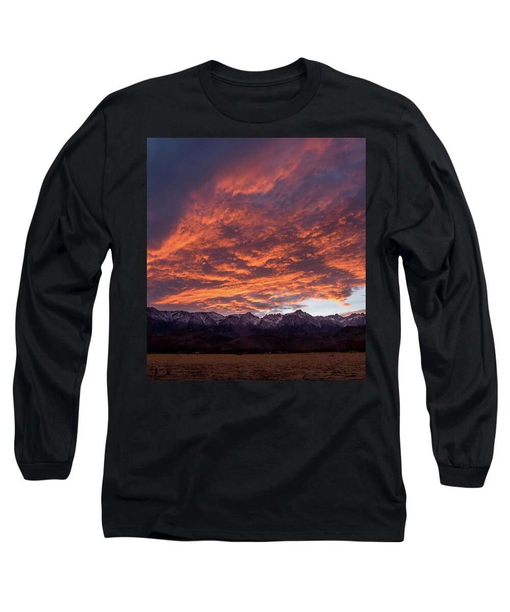 Mount Long Sleeve T-Shirt featuring the photograph Mount Whitney by Martin Gollery