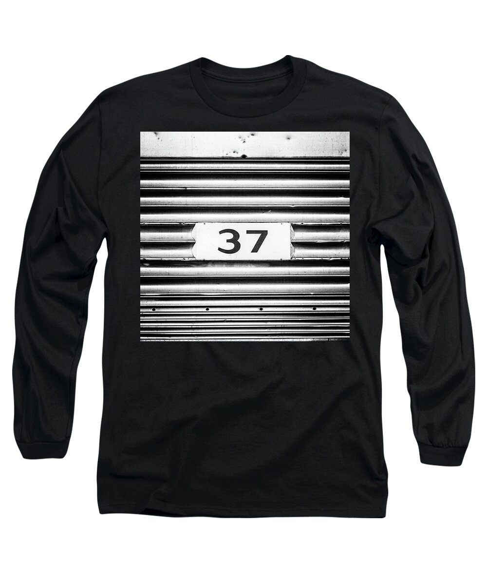 Terry D Photography Long Sleeve T-Shirt featuring the photograph Number 37 Metal Square by Terry DeLuco
