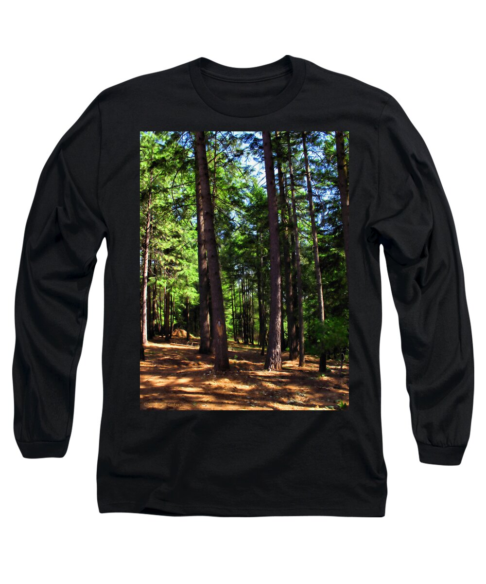 Forest Long Sleeve T-Shirt featuring the photograph Oakrun Forest by Joyce Dickens
