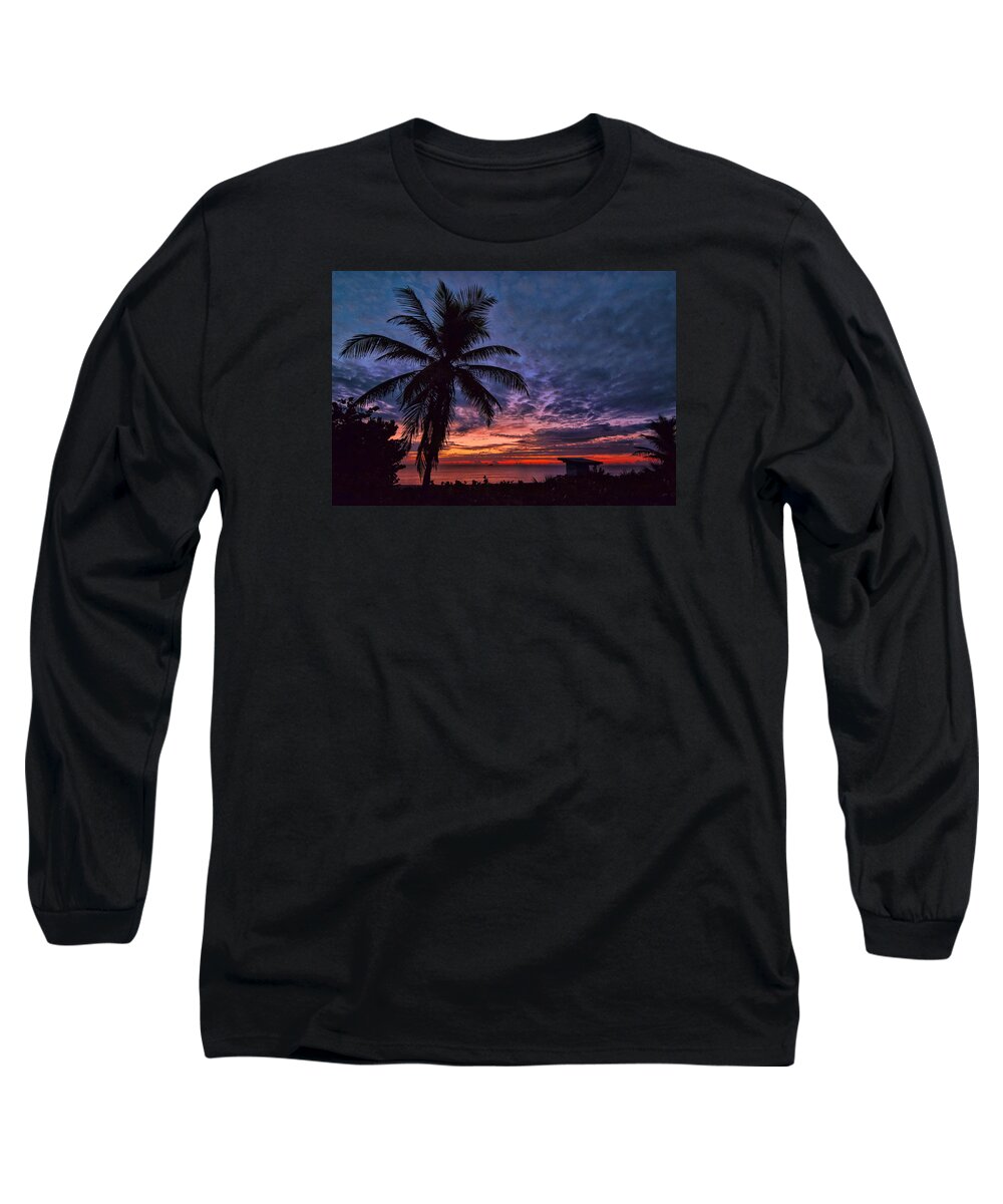 Sunrise Long Sleeve T-Shirt featuring the photograph Oceanfront Before Sunrise by Don Durfee