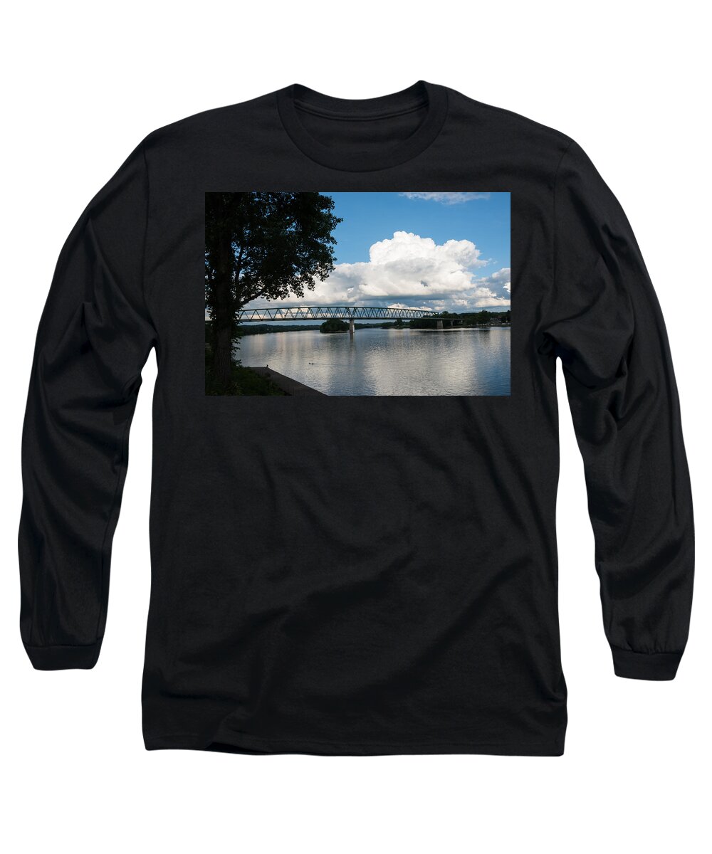 Ohio River Long Sleeve T-Shirt featuring the photograph Ohio River Scene by Holden The Moment