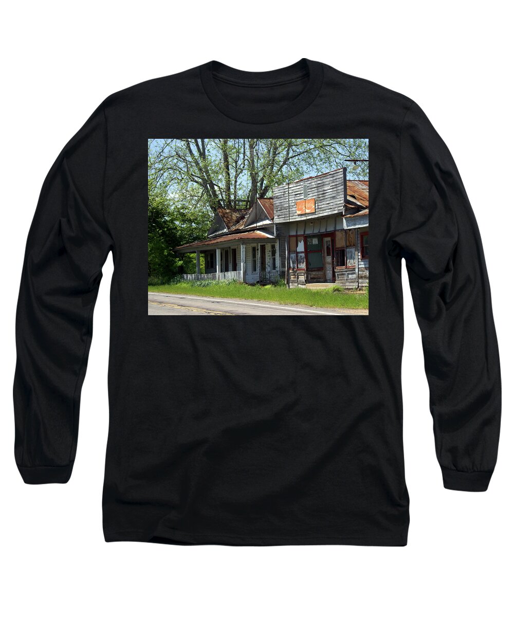 Arkanssa Long Sleeve T-Shirt featuring the photograph Old Store by Marty Koch