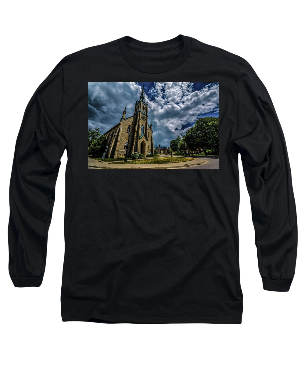 Churches Long Sleeve T-Shirt featuring the photograph On Guard For Thee by Karl Anderson