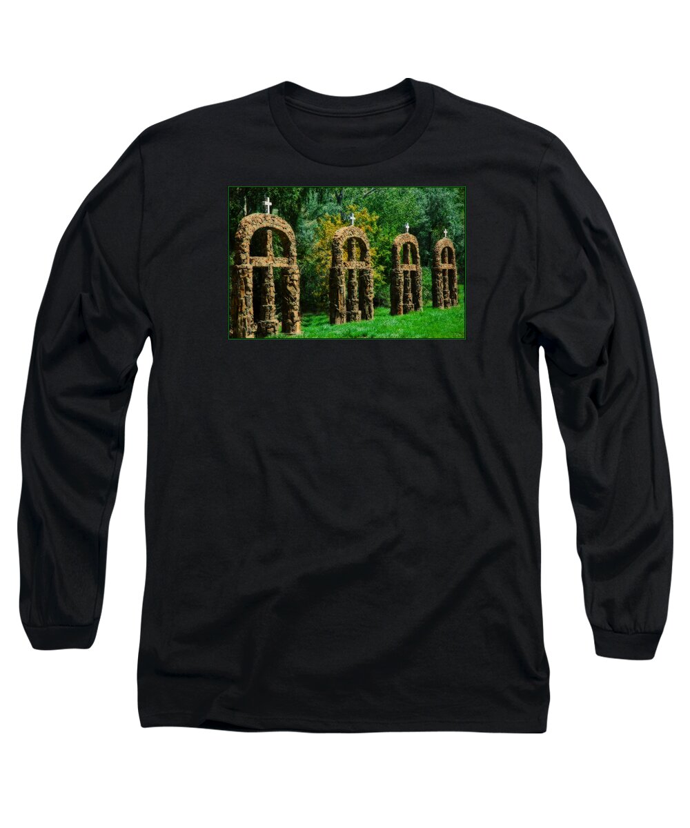 National Long Sleeve T-Shirt featuring the photograph On Holy Ground at Chimayo by Ginger Wakem