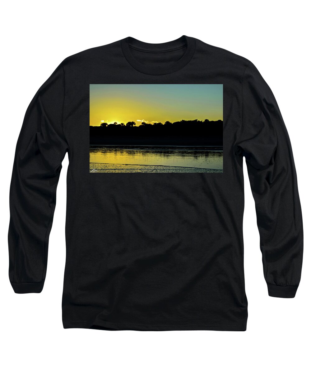 Sunset Long Sleeve T-Shirt featuring the photograph Orange Glow by Bradley Dever