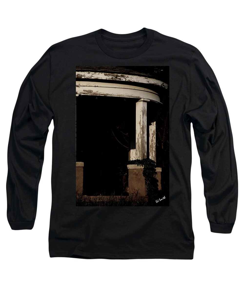 Pagan Porch Long Sleeve T-Shirt featuring the photograph Pagan Porch by Edward Smith