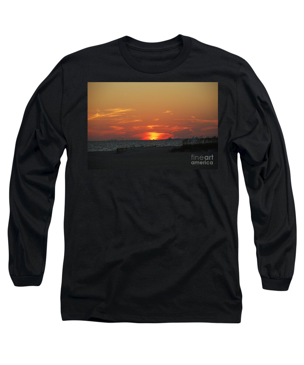 Sunset Long Sleeve T-Shirt featuring the photograph Panhandle Sunset by Jim Goodman