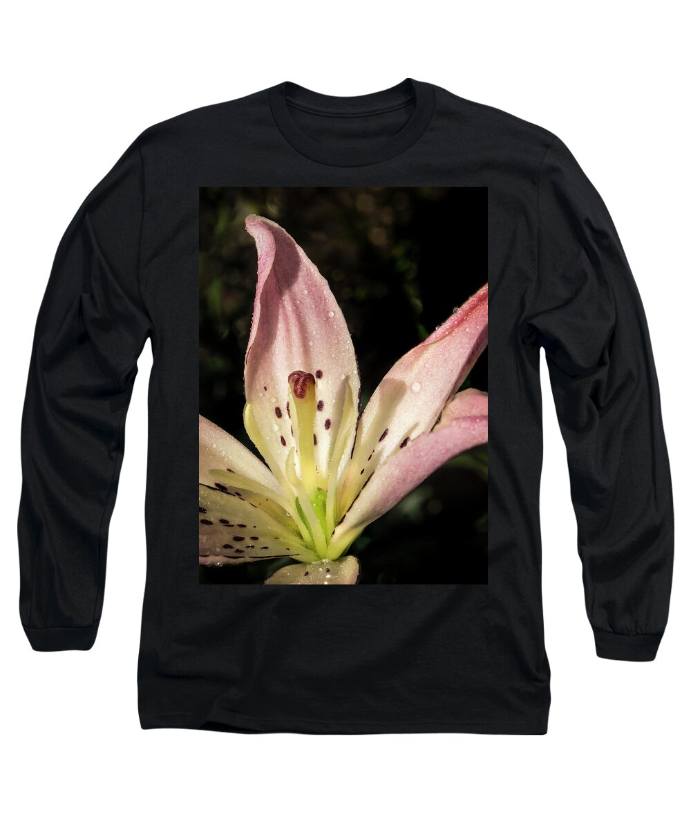 Jean Noren Long Sleeve T-Shirt featuring the photograph Partitioned Lily by Jean Noren
