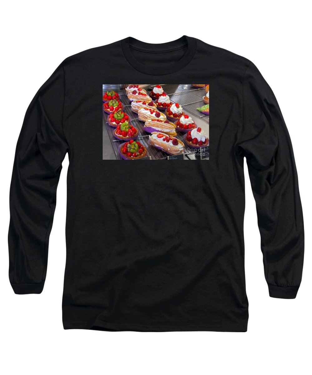 French Pastries Long Sleeve T-Shirt featuring the photograph Perfect Pastries by Barbara Plattenburg