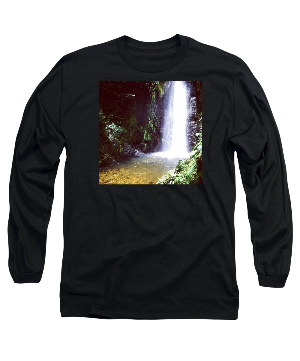 Swim Long Sleeve T-Shirt featuring the photograph Perfect Swimming Spot After A Hike by Charlotte Cooper